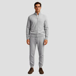 Harrington Oxford | Men's Casual Set Merino Wool Zipper Jacket and Pants Harrington Oxford
