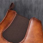 Harrington Oxford | Men's Chelsea Boots Synthetic Leather Retro Slip-On Comfortable Fashion Harrington Oxford