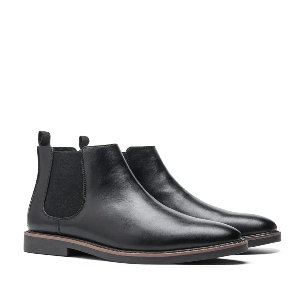 Harrington Oxford | Men's Chelsea Boots Synthetic Leather Retro Slip-On Comfortable Fashion Harrington Oxford