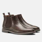 Harrington Oxford | Men's Chelsea Boots Synthetic Leather Retro Slip-On Comfortable Fashion Harrington Oxford