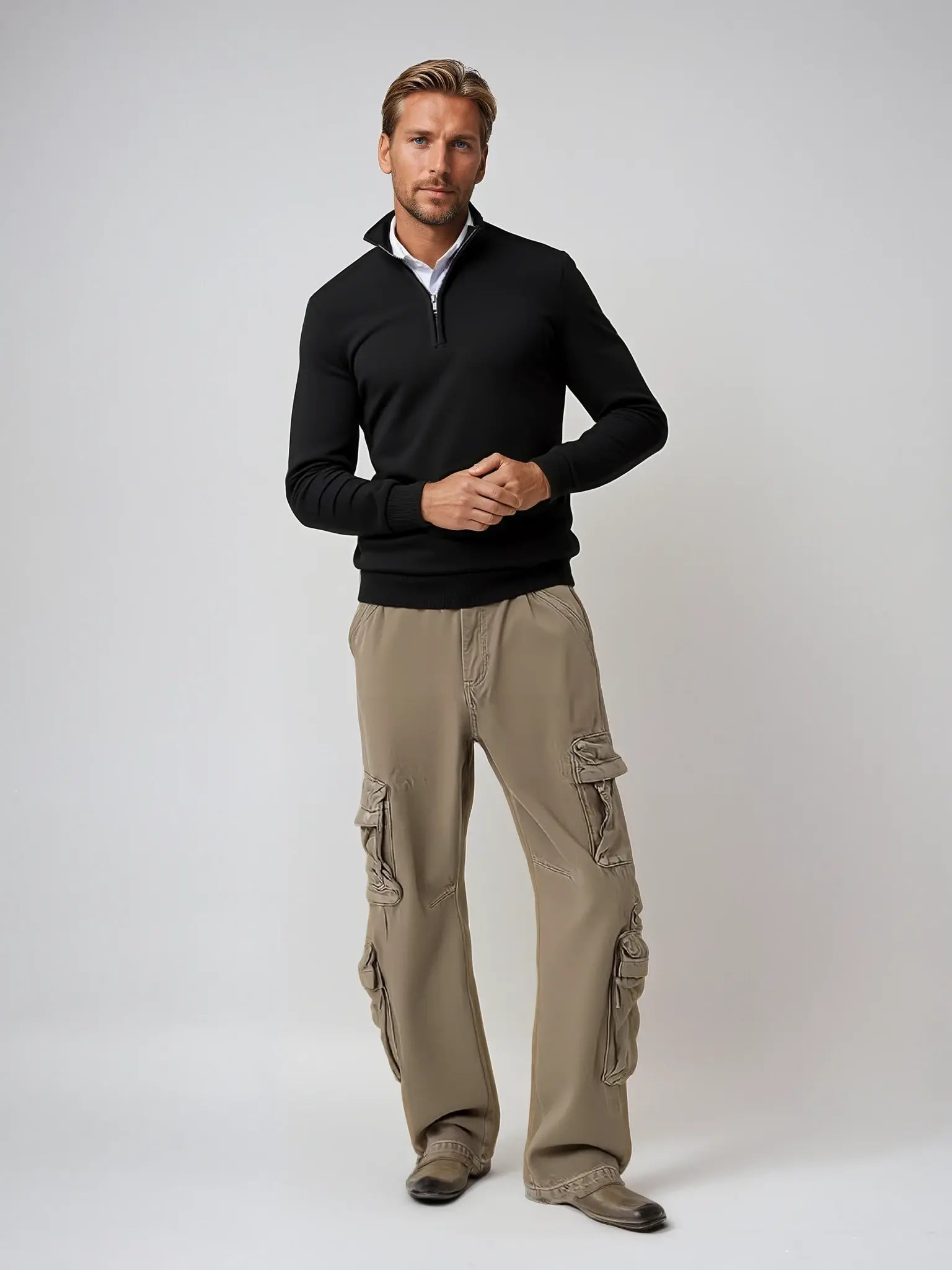 Harrington Oxford | Men's Classic Half-Zip Sweater Harrington Oxford
