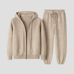 Harrington Oxford | Men's Loungewear Set Wool Zipped Hoodie Jogger Pants Harrington Oxford