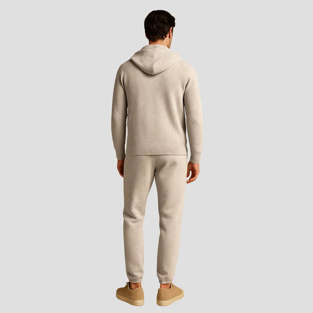 Harrington Oxford | Men's Loungewear Set Wool Zipped Hoodie Jogger Pants Harrington Oxford
