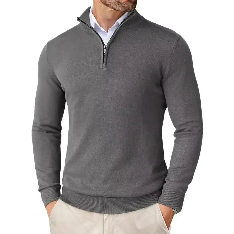 Harrington Oxford | Men's Slim Fit Quarter Zip Sweater Harrington Oxford