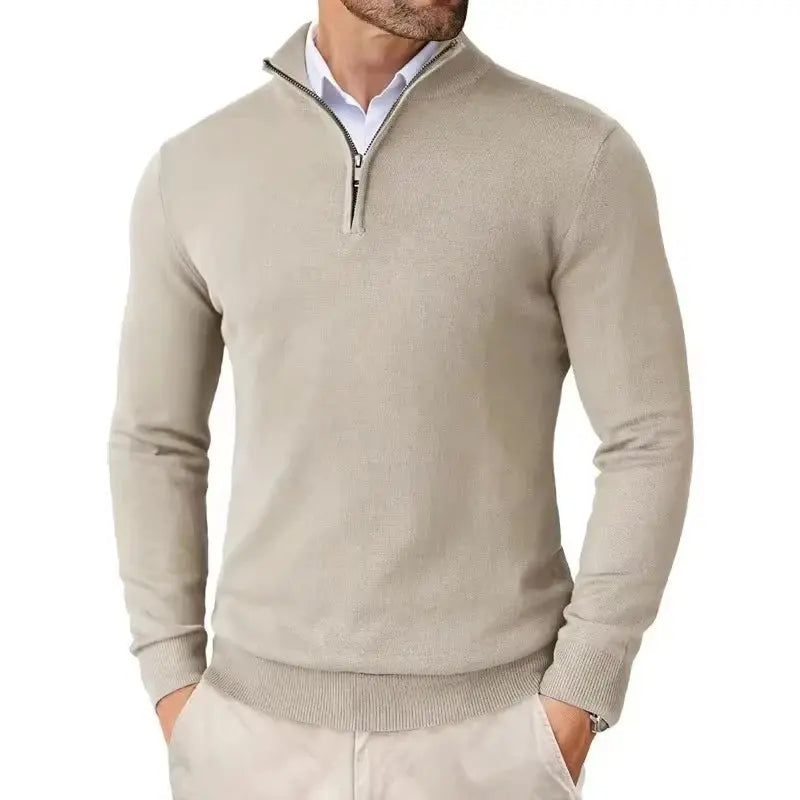 Harrington Oxford | Men's Slim Fit Quarter Zip Sweater Harrington Oxford