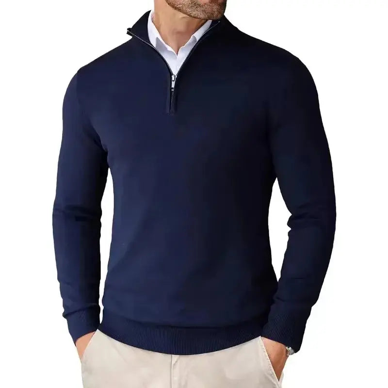 Harrington Oxford | Men's Slim Fit Quarter Zip Sweater Harrington Oxford