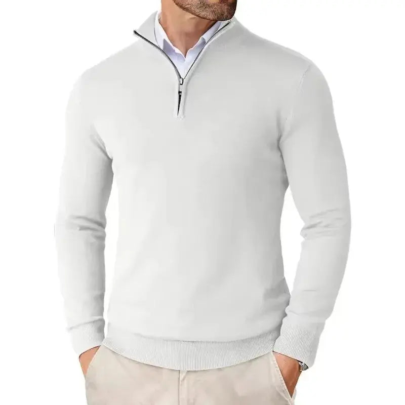 Harrington Oxford | Men's Slim Fit Quarter Zip Sweater Harrington Oxford