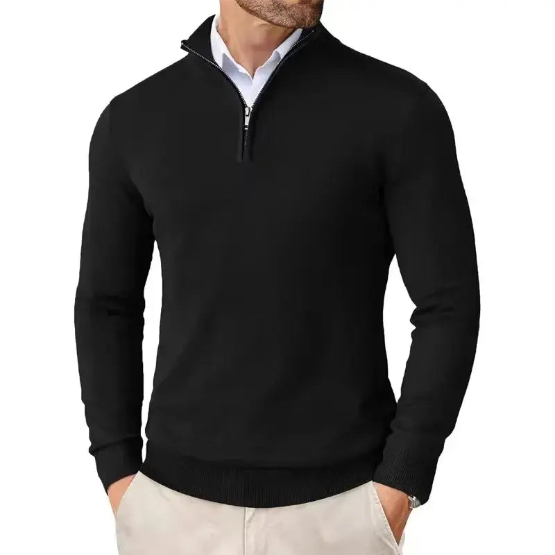 Harrington Oxford | Men's Slim Fit Quarter Zip Sweater Harrington Oxford