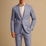 Harrington Oxford | Men's Slim Fit Suit Lightweight Two Piece for Weddings and Formal Events Harrington Oxford
