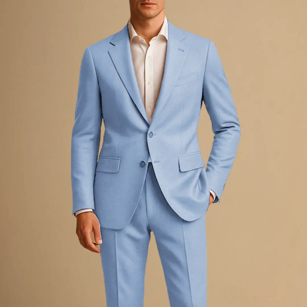 Harrington Oxford | Men's Slim Fit Suit Lightweight Two Piece for Weddings and Formal Events Harrington Oxford