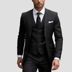 Harrington Oxford | Men's Three-Piece Suit Tailored Slim Fit Blend for Weddings and Groomsmen Harrington Oxford