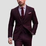Harrington Oxford | Men's Three-Piece Suit Tailored Slim Fit Blend for Weddings and Groomsmen Harrington Oxford
