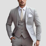 Harrington Oxford | Men's Three-Piece Suit Tailored Slim Fit Blend for Weddings and Groomsmen Harrington Oxford
