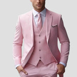 Harrington Oxford | Men's Three-Piece Suit Tailored Slim Fit Blend for Weddings and Groomsmen Harrington Oxford