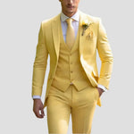 Harrington Oxford | Men's Three-Piece Suit Tailored Slim Fit Blend for Weddings and Groomsmen Harrington Oxford
