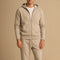 Men's Tracksuit Set Knit Zip-Up Hoodie and Jogger Pants Harrington Oxford