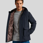 Harrington Oxford | Men’s Warm Fleece-Lined Outdoor Jacket with Hood Harrington Oxford