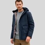 Harrington Oxford | Men’s Warm Fleece-Lined Outdoor Jacket with Hood Harrington Oxford