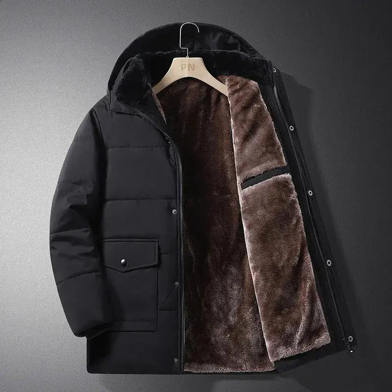 Harrington Oxford | Men’s Warm Fleece-Lined Outdoor Jacket with Hood Harrington Oxford