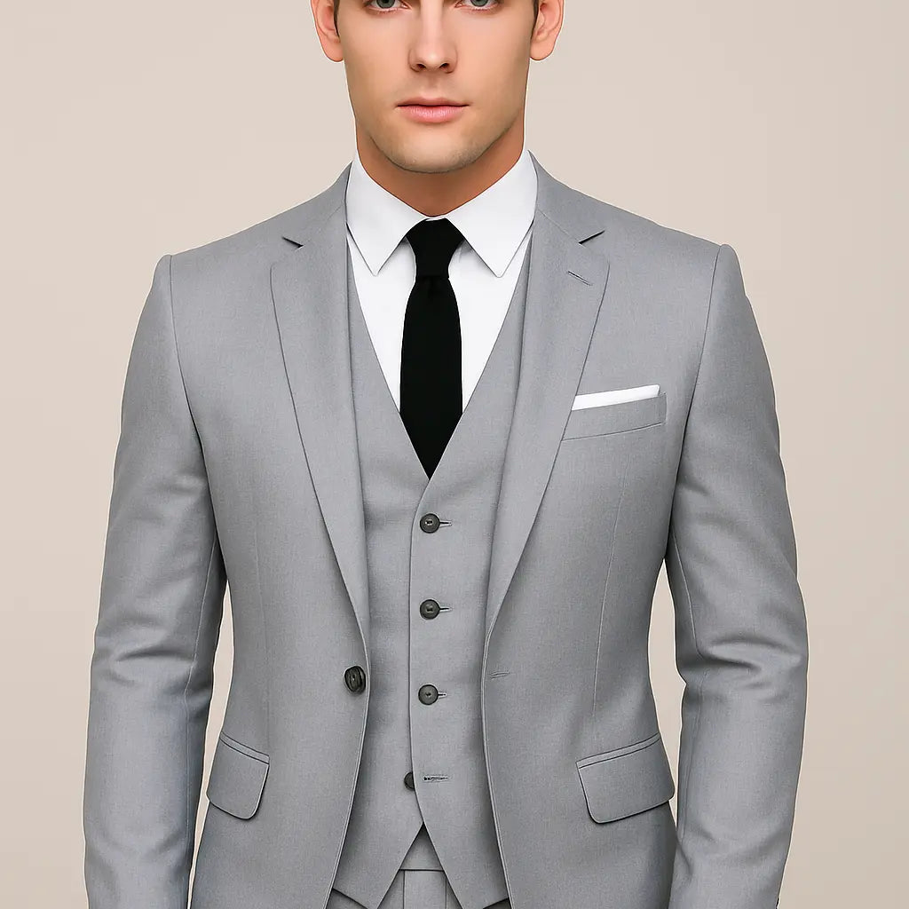Harrington Oxford | Men's 3-Piece Formal Slim Fit Suit - Single Breasted Harrington Oxford