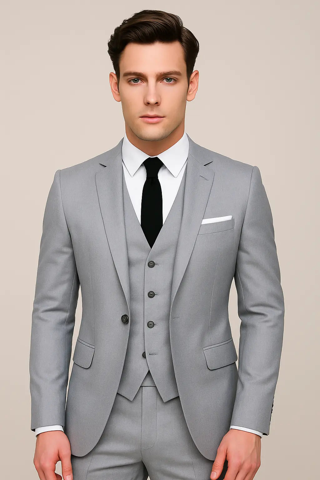 Harrington Oxford | Men's 3-Piece Formal Slim Fit Suit - Single Breasted Harrington Oxford