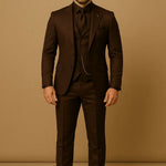 Harrington Oxford | Men’s Slim Fit 3‑Piece Suit – Blazer, Waistcoat & Trousers Set Harrington Oxford