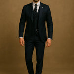 Harrington Oxford | Men’s Slim Fit 3‑Piece Suit – Blazer, Waistcoat & Trousers Set Harrington Oxford