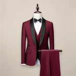 Men’s Slim Fit 3‑Piece Tuxedo Suit – Formal Wedding & Event Wear Harrington Oxford