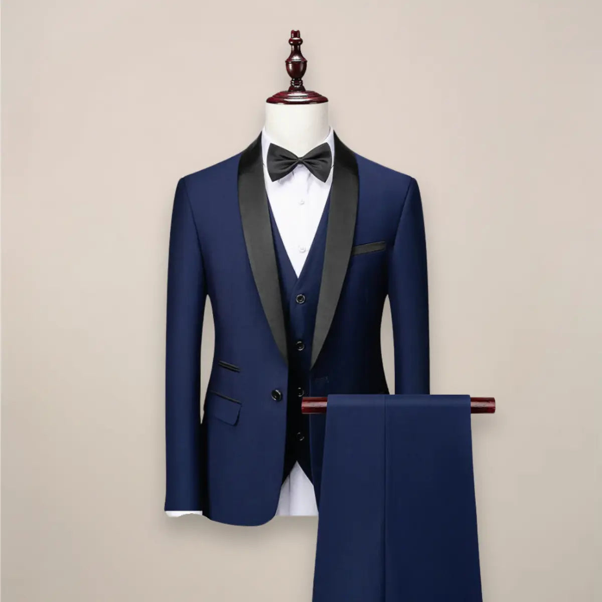 Men’s Slim Fit 3‑Piece Tuxedo Suit – Formal Wedding & Event Wear Harrington Oxford