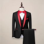Men’s Slim Fit 3‑Piece Tuxedo Suit – Formal Wedding & Event Wear Harrington Oxford