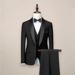 Men’s Slim Fit 3‑Piece Tuxedo Suit – Formal Wedding & Event Wear Harrington Oxford