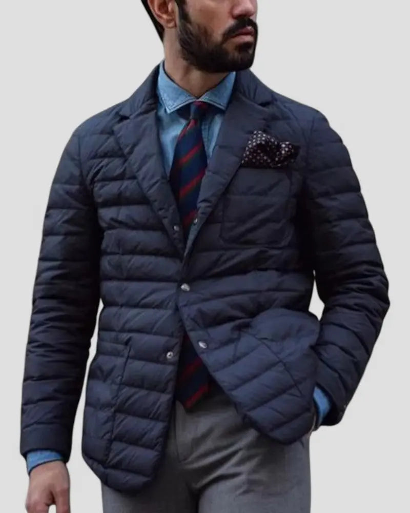 Harrington Oxford | Men’s Quilted Puffer Jacket – Smart Casual Warm Outerwear Harrington Oxford