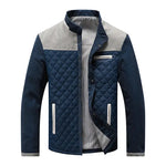 Harrington Oxford | Men's Quilted Stand Collar Jacket with Suede Panels Harrington Oxford