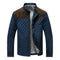 Harrington Oxford | Men's Quilted Stand Collar Jacket with Suede Panels Harrington Oxford