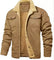Harrington Oxford | Men’s Shearling Collar Jacket – Classic Lined Winter Outerwear Harrington Oxford