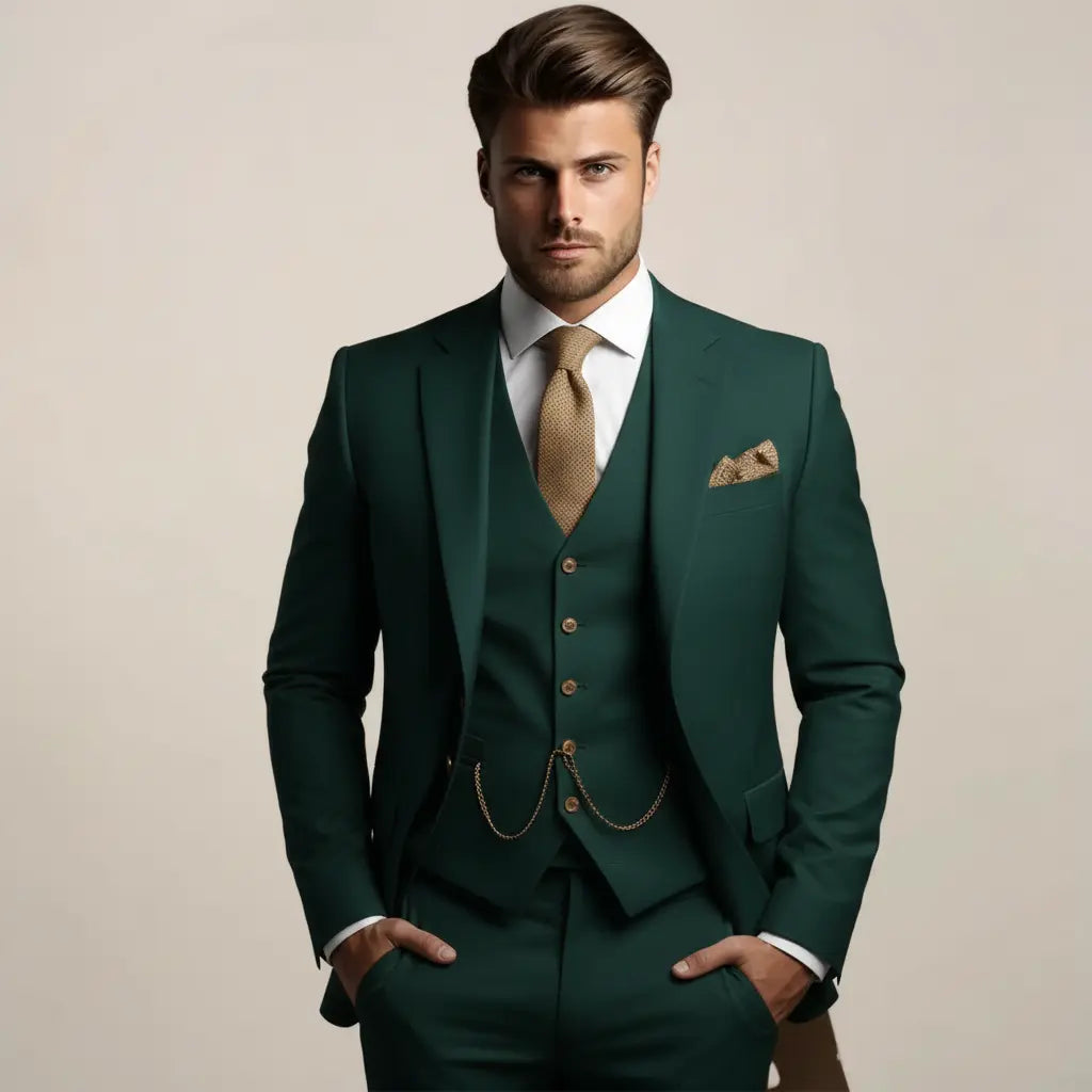 Harrington Oxford | Men’s Slim Fit 3‑Piece Suit – Wedding Tuxedo Harrington Oxford