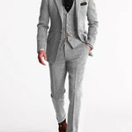 Harrington Oxford | Men’s Three-Piece Tweed Tuxedo – Classic Tailored Suit Set Harrington Oxford