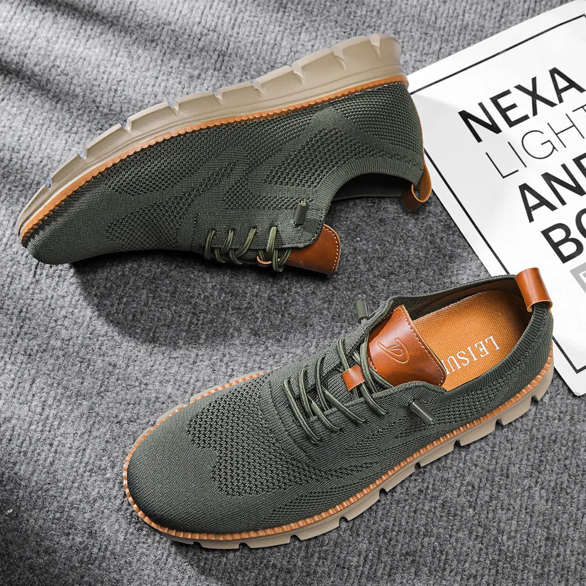 Harrington Oxford | Men’s Ultra-Cushioned Breathable Knit Sneakers Harrington Oxford