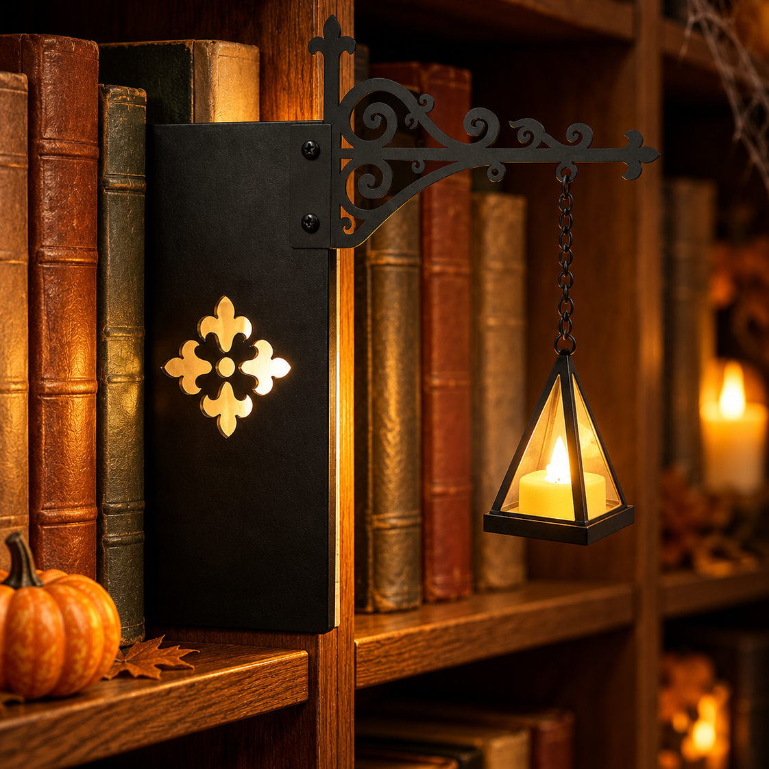 Halloween Ghost & Lantern Bookshelf Light