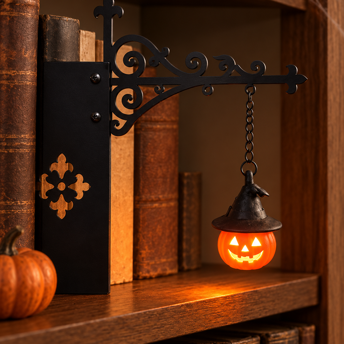 Halloween Ghost & Lantern Bookshelf Light
