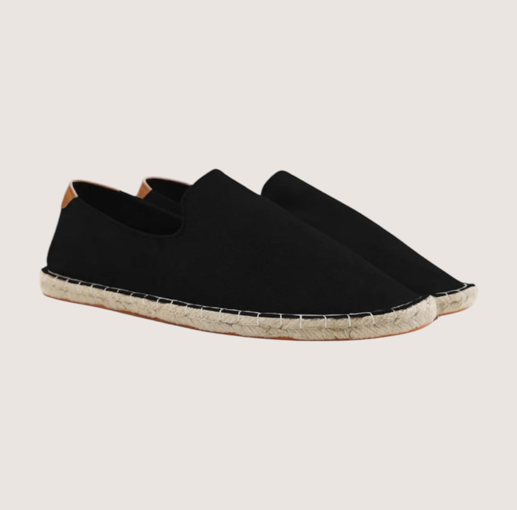 Adrian Classic Suede Espadrilles for Men – Timeless Summer Footwear Black