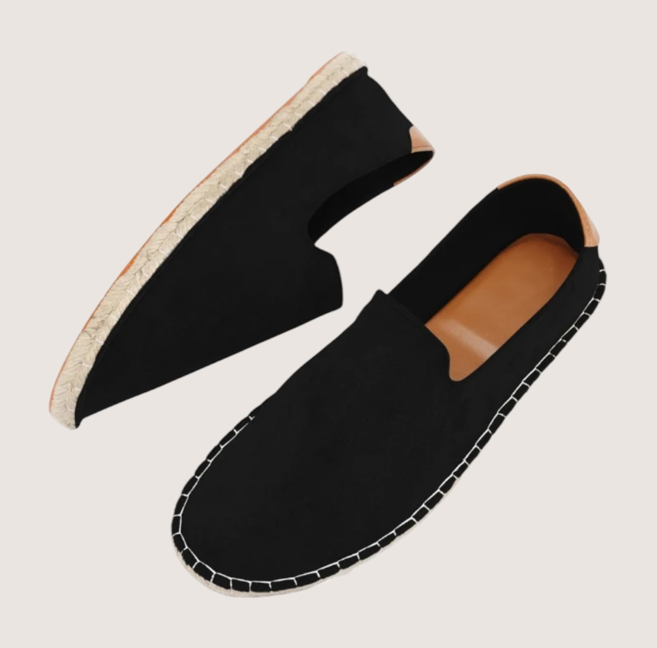 Adrian Classic Suede Espadrilles for Men – Timeless Summer Footwear Black
