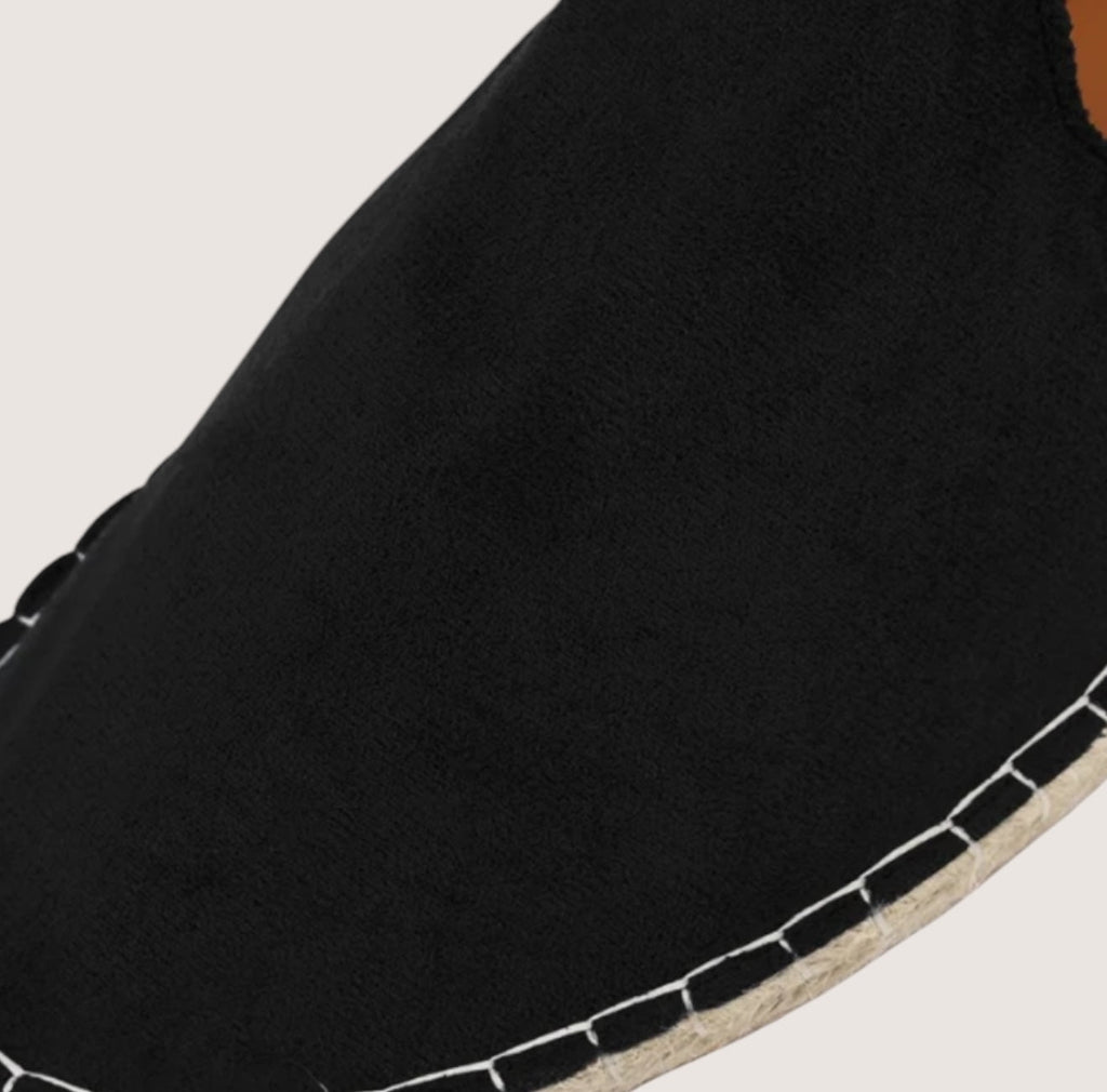 Adrian Classic Suede Espadrilles for Men – Timeless Summer Footwear Black