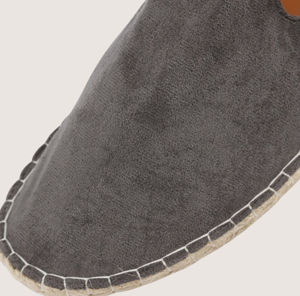Adrian Classic Suede Espadrilles for Men – Timeless Summer Footwear Grey