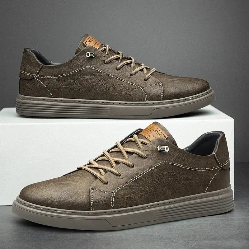 Harrington Oxford | Men’s Classic Comfort Faux Leather Sneakers Harrington Oxford
