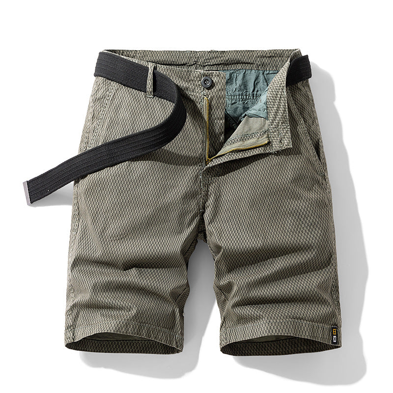 HARRINGTON OXFORD | CHECKERED BELT SHORTS FOR MEN