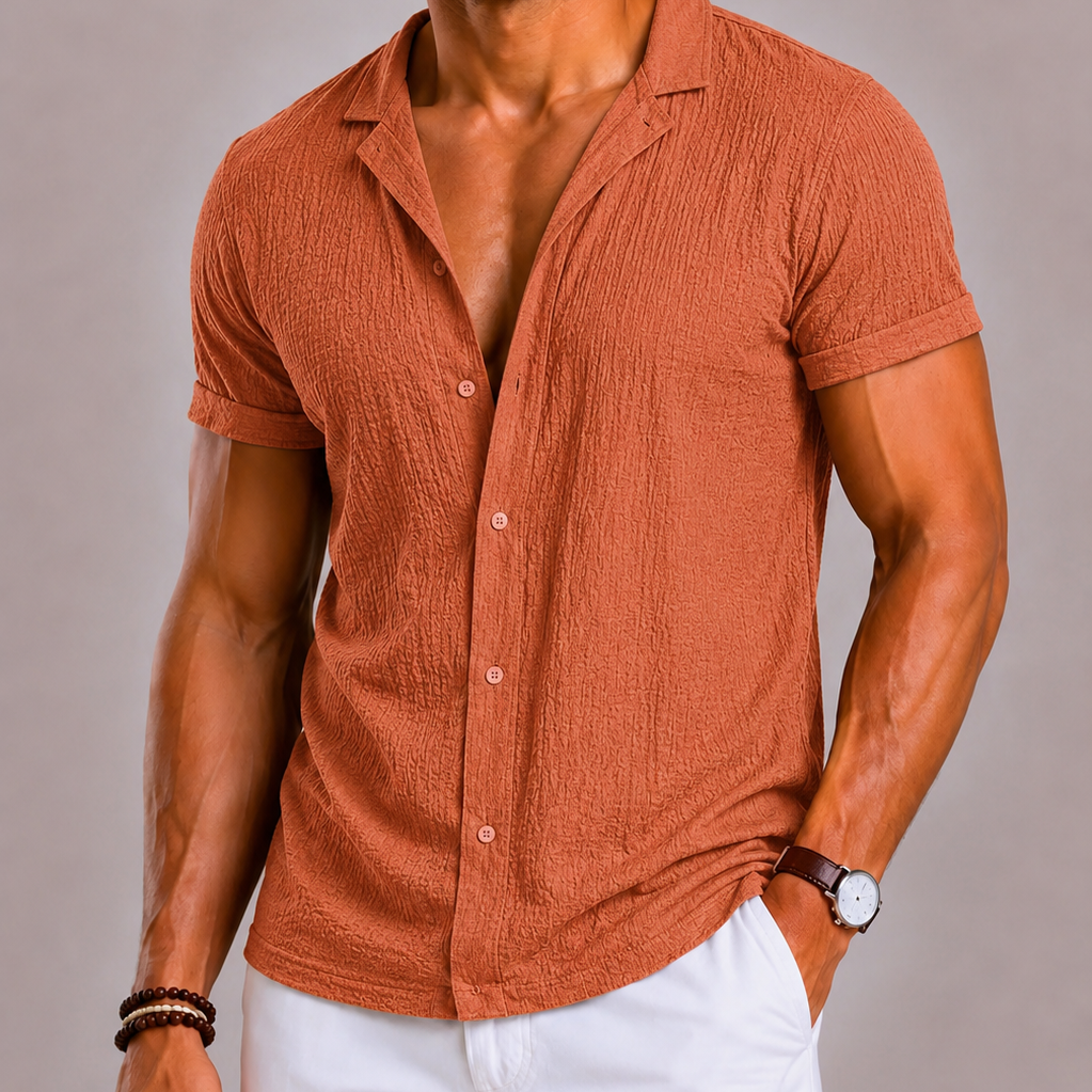 Harrington Oxford | Rib Patterned Shirt For Men