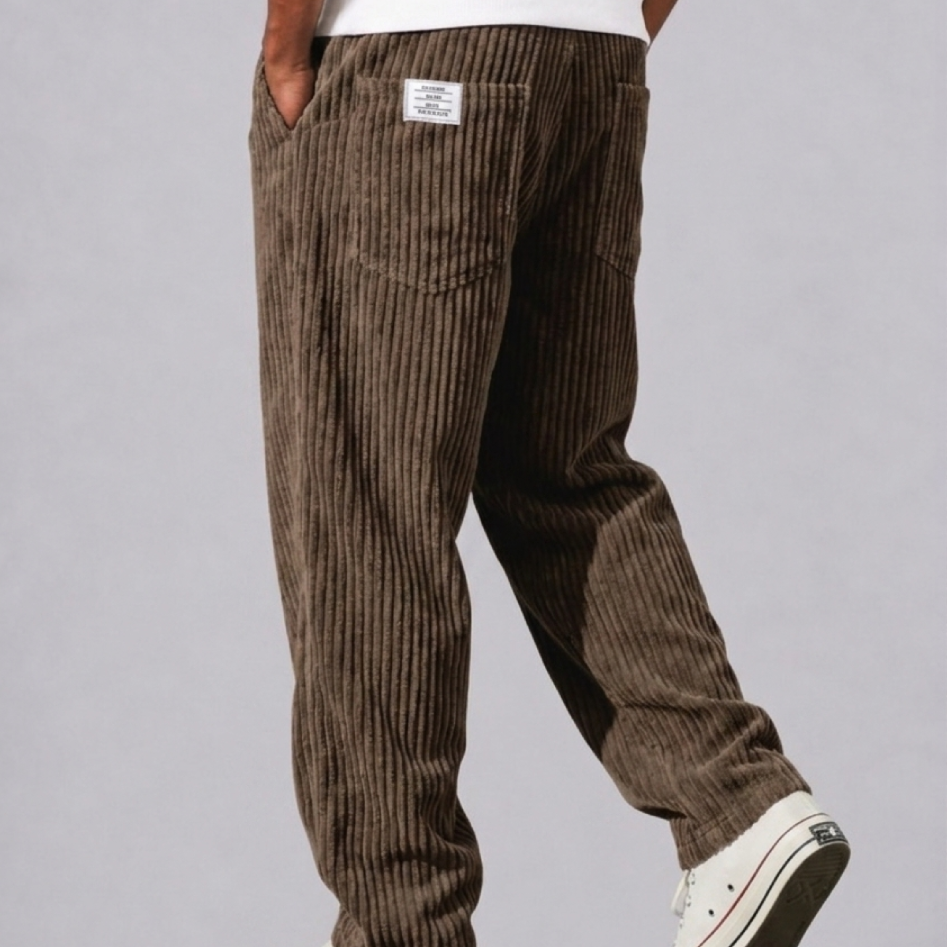 Harrington Oxford | Cord Trousers With Drawstring For Men