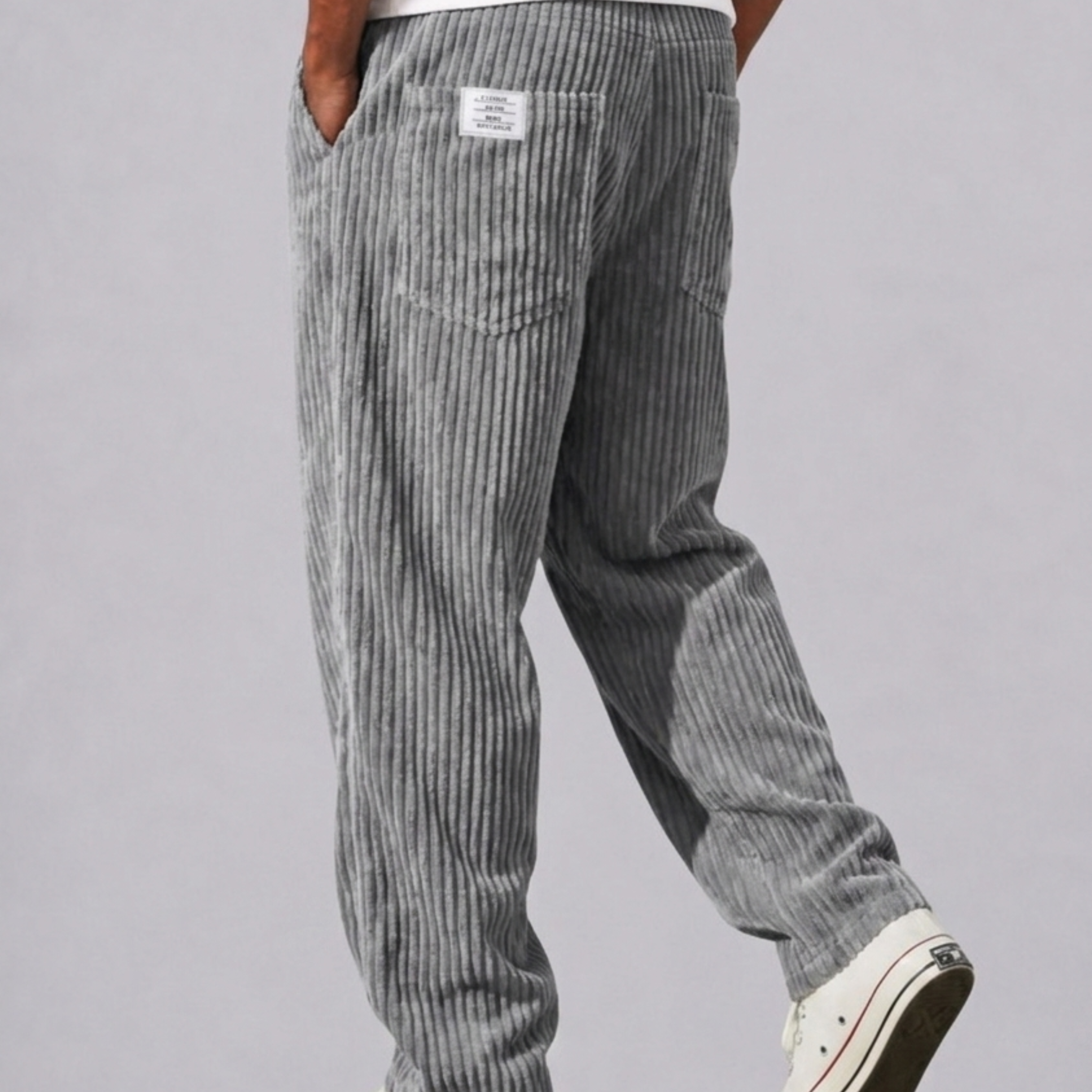 Harrington Oxford | Cord Trousers With Drawstring For Men
