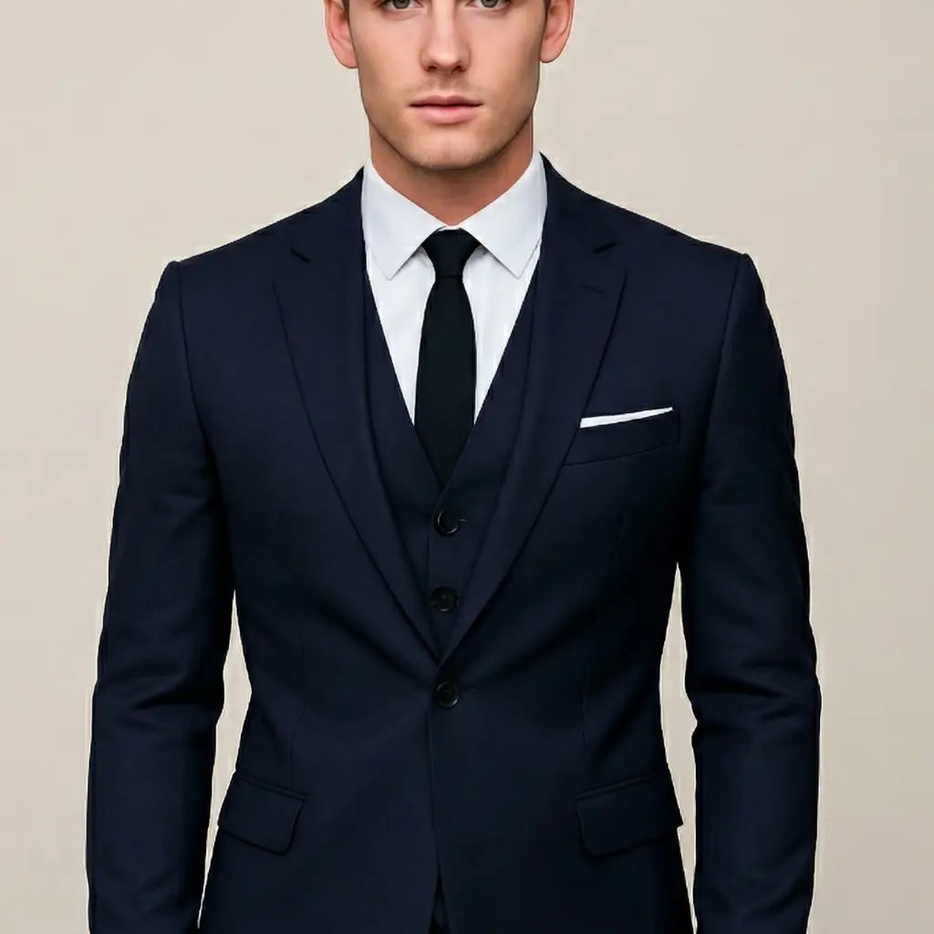 Harrington Oxford | Men's 3-Piece Formal Slim Fit Suit - Single Breasted Harrington Oxford